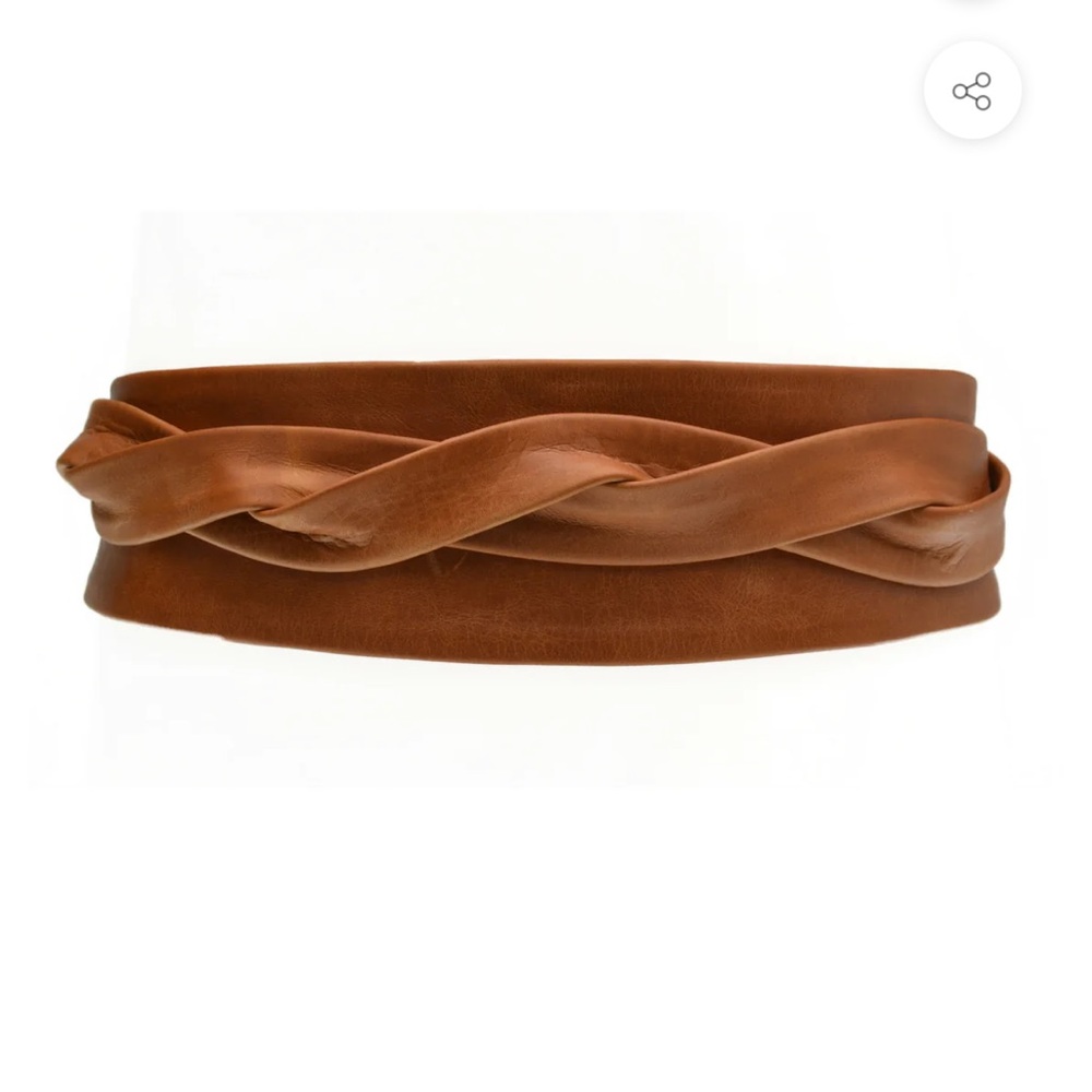 New Brown ADA Wrap Leather Belt